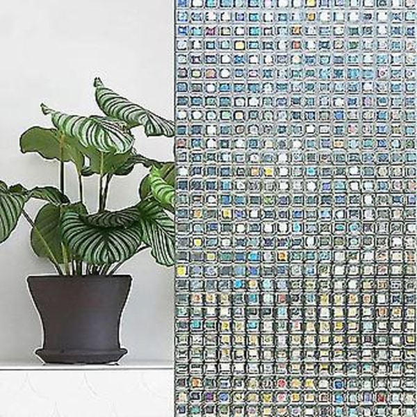 Sateenkaari Koristeellinen Ikkunakalvo Sävytty Staattinen Itseliimautuva Kiinnittyvä Lasitarra 3D Mosaiikki Yksityisyys G