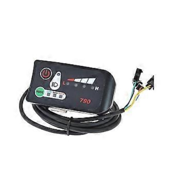 24V Elektrisk Kjøretøy Elektrisk Sykkel Meter LED Strømdisplay 6 Km Booster Meter 790 Meter