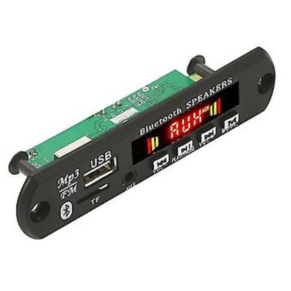 5V 2x3W 6W Förstärkarkort Bluetooth V5.0 Bil MP3-spelare USB Inspelningsmodul FM Aux Radio För Ser
