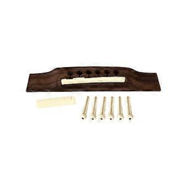 Gitarr Stall Pins Sadel Översadel för Folk 6-strängad Gitarr Ersättningsdel