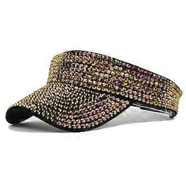 Sommer punktbor tom top baseball kasket mode diamant solskærm all-match topløs peaked cap solbeskyttelse solskærm