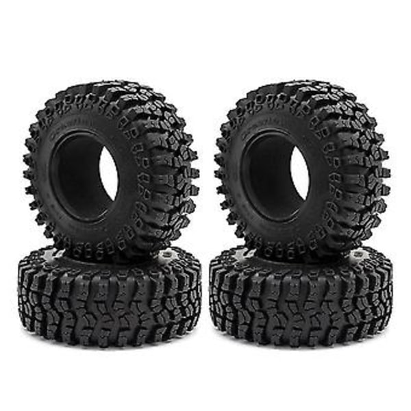 4kpl 125mm 2.2 Kumirenkaat Pyörät 1/10 Rc Crawler -auto Axialille