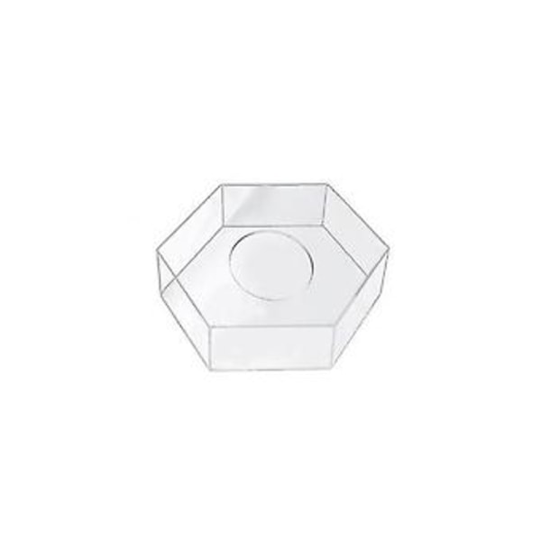 Akryl Tårtbricka Hexagonal Tårtfat DIY Tårtbotten Klar Tårta D
