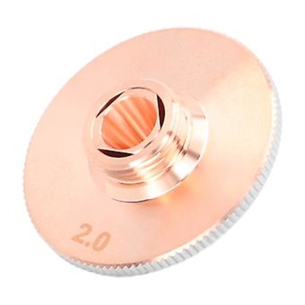 Laserskärningsmunstycke 2 Lager Fiber Koppar Svetsning CNC Maskin Industriella Delar Tillbehör Håldiameter 2.0mm