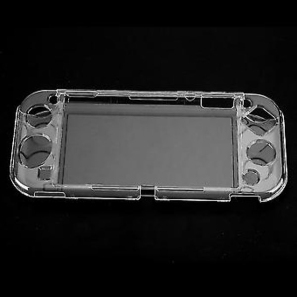 3 I 1 Sett Spillmaskin Beskyttelsesetui Transparent Anti-Fall med Vippebryterdeksel Herdet Film for Switch Lite