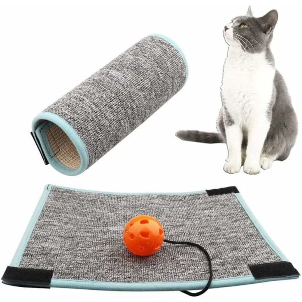 Cat Scratcher Mat, Anti-ridch Cat Mat, Anti-Slip Cat Claw Care Legetøj, til killingeslibning af klør, beskyttelse af tæpper og sofaer-Fei Yu