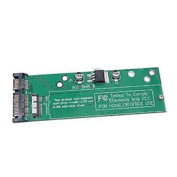 SSD - SATA -muunninkortti 2010 2011 6+12 Pin A1369 A1370 A1375 A1377 Vihreä
