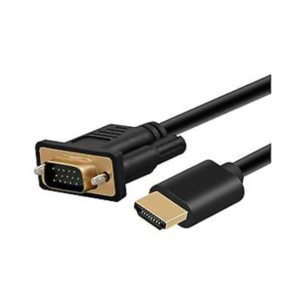 -kompatibel till VGA, 1,8 m -kompatibel till VGA-kabel kompatibel för dator, stationär dator, bärbar dator