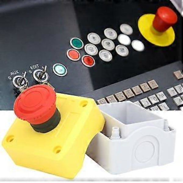 Nödstoppsknapp 98mm Hög Svampformad Stoppknapp 380V 5A Krets IP65 Tryck för att Släppa