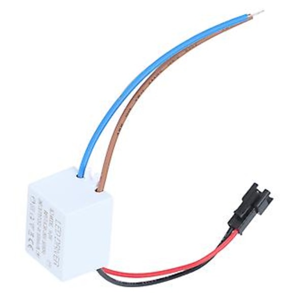 500mA 1X3W LED Driver Strømforsyning Driver Connector LED Lampe Transformer Input AC95‑265V Output 2‑4VDC