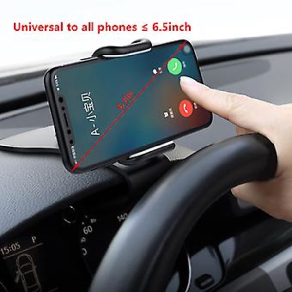 Bilholder Telefon Dashboard Clip Mount Mobil Cell Stand Smartphone GPS Support
