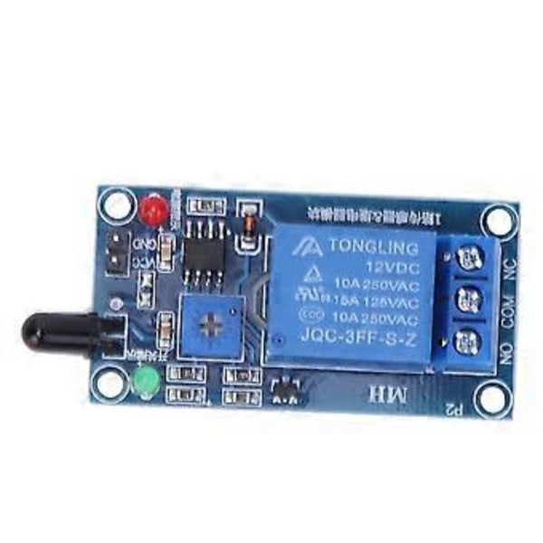 Infraröd Branddetekteringssensor Modul Flamlarm Relämodul 12VDC 760~1100nm