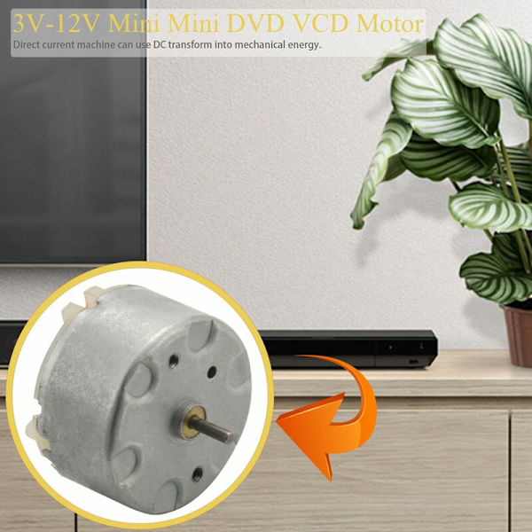 Elektrisk motor 3V-12V Mini DVD VCD 3V-2700RPM 6V-4000RPM RF-500TB-12560