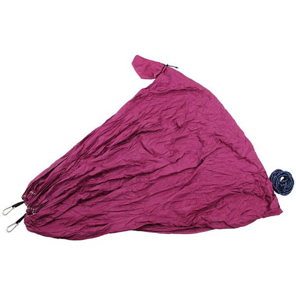 2 Bärbar Fallskärmshängmatta för Utomhuscamping (Lila) 270 x 140 cm