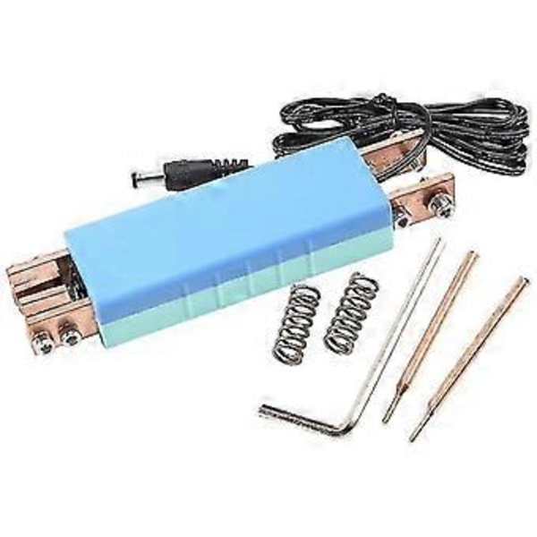 Integrert DIY Punktsveiser Punktsveisepenn med Automatisk Utløser for Sveising Mini Punktsveiser (blå)