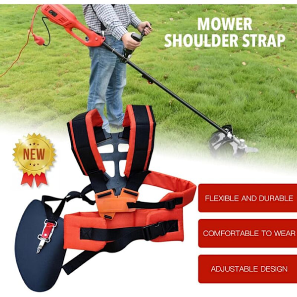 Dobbelt polstret rem til buskrydder trimmer holdbar nylon rem justerbar til buskrydder have