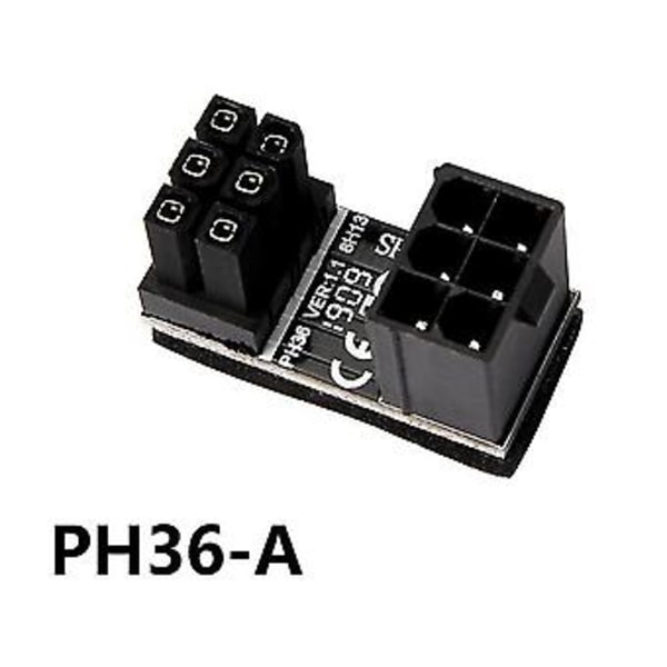 Gpu Vga Atx 8 Pin/6 Pin Naaras-Uros 180 Asteen Kulmaliitin Virtasovitin Kortti Pöytäkoneelle I