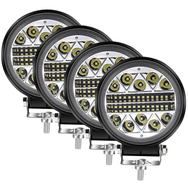 4 tommer 102w LED lys pods traktor arbejdslys spot flood kørelys lille lysbjælke vandtæt til lastbil udstyr køretøj picku 2stk firkantet 102w