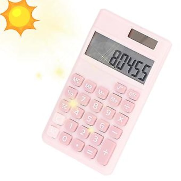 Liten Miniräknare, Miniräknare 8 Siffror Solcell Fickräknare Bästa i Klassen