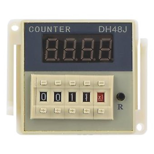 DH48J-A(11) Digital Display LCD-skärm Räknare Signalingång 11-Pin Räknare 0-999900 (110VAC)