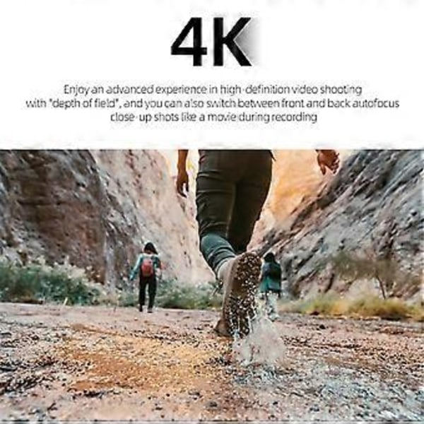 HD CCD Digitalkamera 4K Autofokus LENS 64MP Digitalt Videokamera 28X Zoom Kompakt Point and Beauty Kamera Hvit