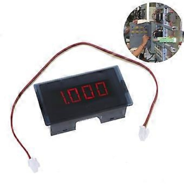 LED Display Spænding Strømmåler Volt Ampere Måler Amperemeter Voltmeter 2V-200V