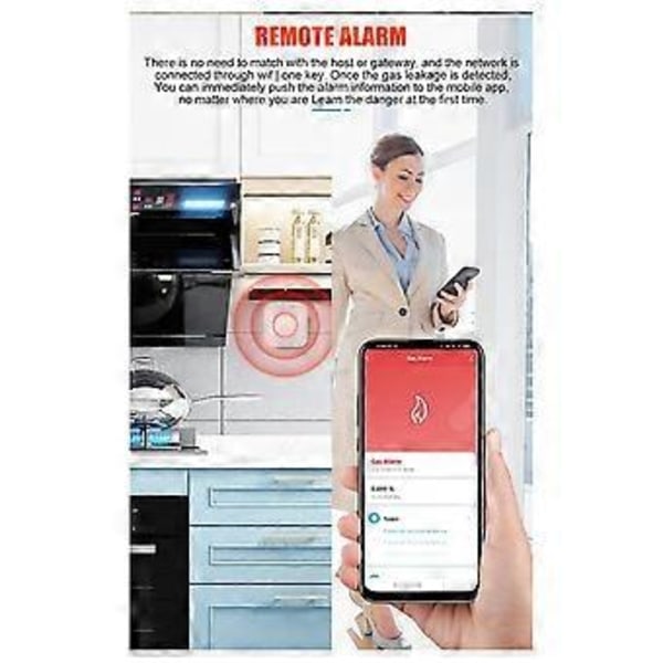 Tuya Smart Zigbee Naturgas- og Kulilte Sensor Ventilforbindelse Metan Lækage Alarm Hjem Smart Life App