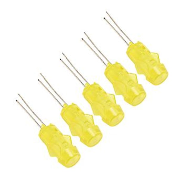 20 st LED Plasthållare Infattning Montering PC Indikatorlampa Flygplanslampskärm Komponent 5mm Gult Ljus