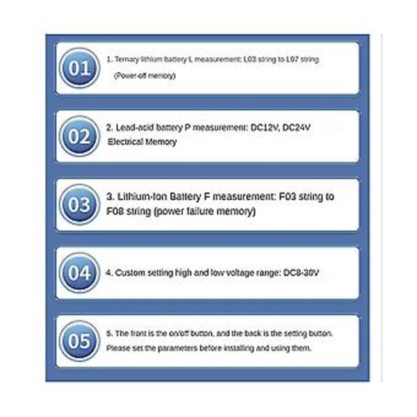 8-30v Usb Type-c Indikator Bil Digital Voltmeter Er,