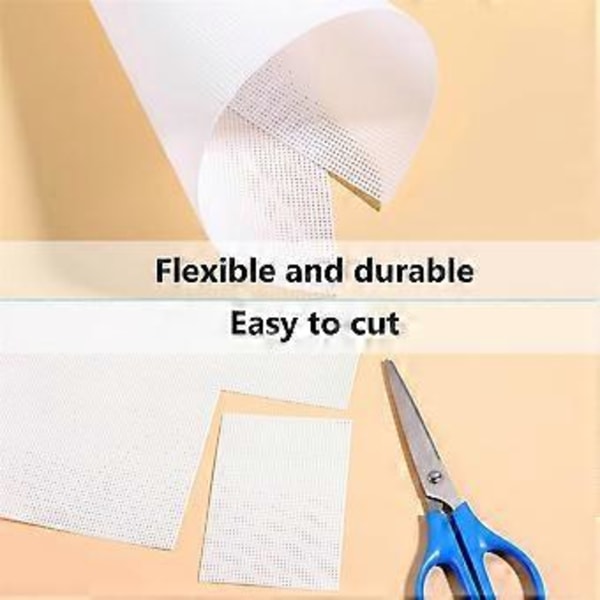 6 Stycken Plast Canvas Ark, Broderi Öljettnät, Plastnät Ark för DIY Handgjorda Stickprojekt