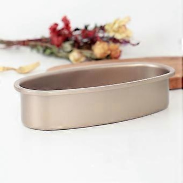 3 Delar Non-Stick Oval Form Kakform Cheesecake Limpa Brödform Bakplåt för Ugn och Bakning