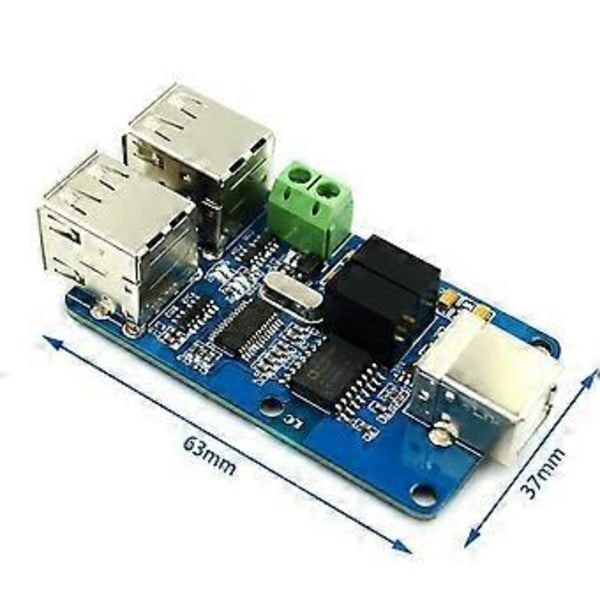 ADUM4160 USB Ljudsignal Isolator 1500V 1.5 Mbps 12 Mbps 4XUSB Digital Signal Ljud Ström Isolator