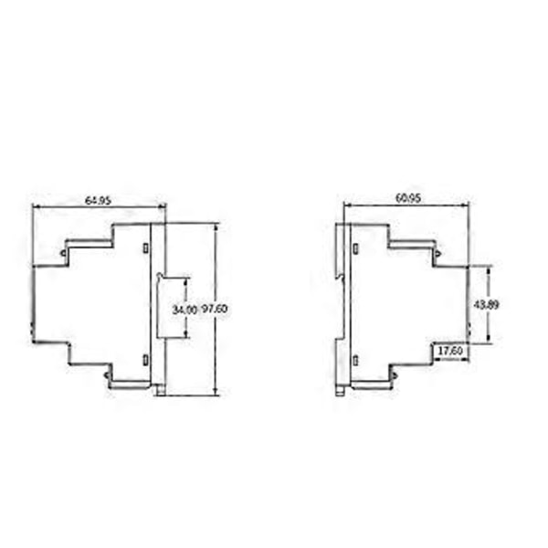 DIN-Skinne Seriell Port RS485 til Ethernet Konverter Server Protoss MQTT PE11-H Støtter Modbus TCP RTU