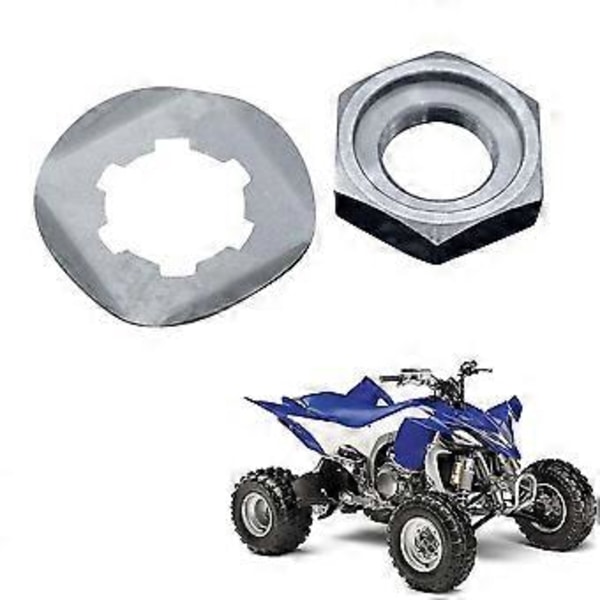 För Banshee Yfz350 Yzf600r Fzs 600 Främre Drev Mutter Låsbricka 90179-18020-00/90215-21239-00