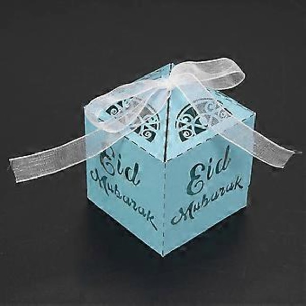 50 stk. Eid Mubarak Gaveesker Ramadan Eid Godteriboks Sett Snacks Sukker Sjokolade Pose Ramadan Dekorasjoner Hul-D