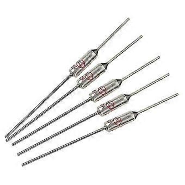 5 st Kretsavbrott Tf 185 Celsius 250v 10a Temperatur Termiska Säkringar_fs