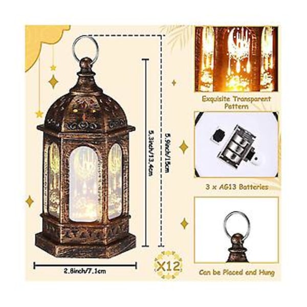 Mini Dan Mubarak LED Eid Mubarak S Marokkolainen Riippuvalaisin