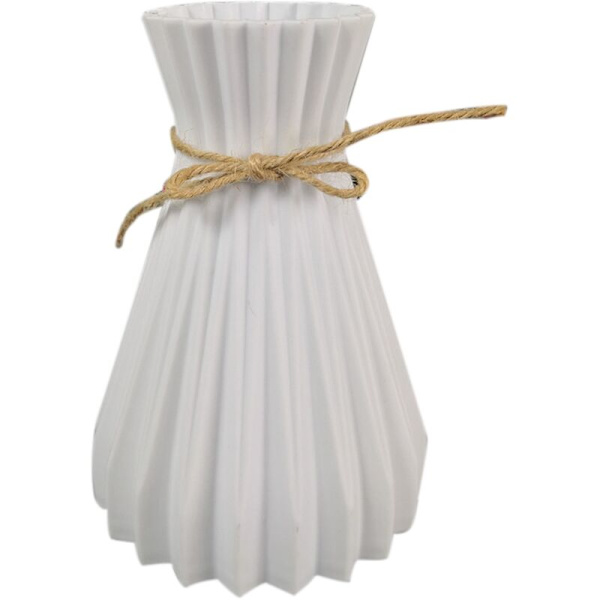 Plastvaser Europeisk Aimation-Keramisk Blomster Vase Bryllup Hjemmedekorasjoner Uknuselig Enkelhet Rotting, Hvit
