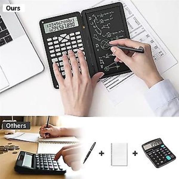 Lommeregner, Videnskabelige lommeregnere 12-cifret lommeregner med skrivefunktion, Foldbar lommeregner, til