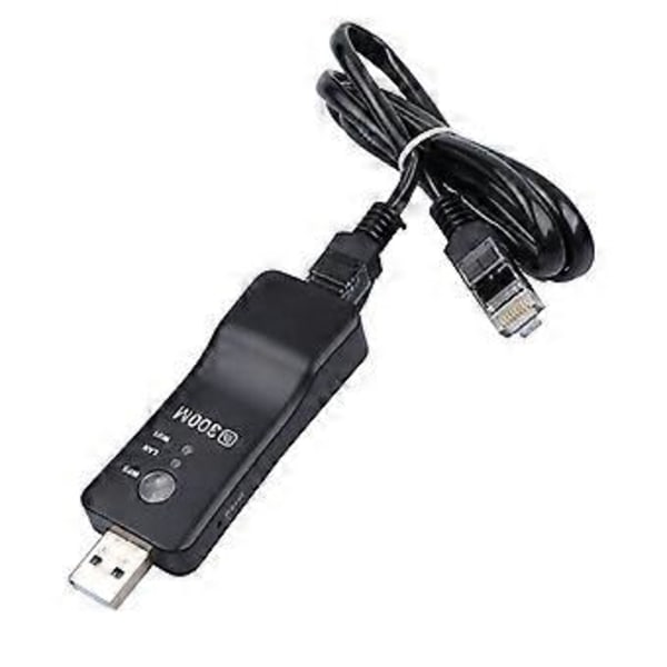 Trådlös TV Wifi Adapter 300Mbps Universellt Nätverkskort RJ-45 Wi-fi WPS Repeater AP-läge för TV Bil Headset