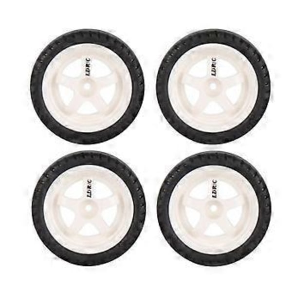 4 st 33mm RC Drift Däck Hjul Hårt Däck för LDRC AE86 A86 A86P LD1801 1/18 RC Bil Uppgraderingsdelar Tillbehör,1