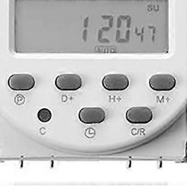 Digitaalinen ajastin mikrotietokoneen aikaohjauskytkin LCD-näyttö CN101A DC12V 4 kaapelia