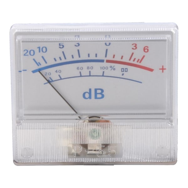 6v-12v Panel Vu Meter Pære Nivå Amp Audio Db Lydnivå Justerbar Bakgrunnsbelysning