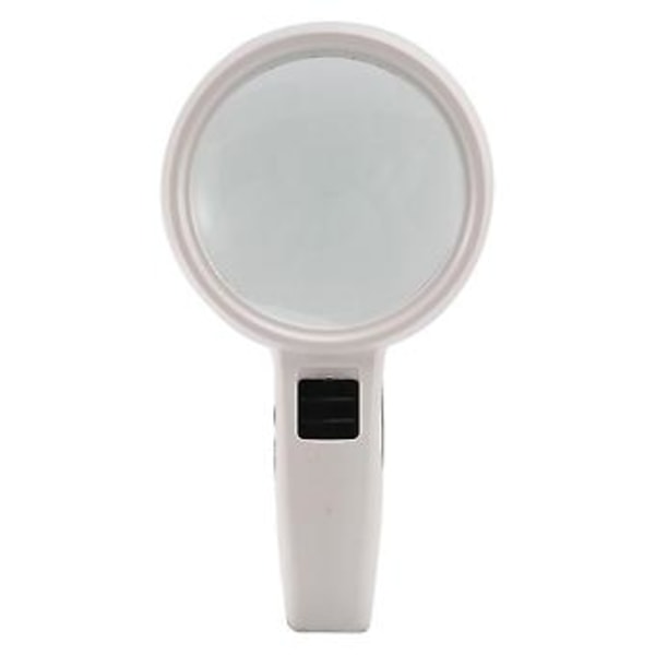 Håndholdt forstørrelsesglass 30x dobbelt lag 110mm opplyst leseforstørrelsesglass med LED-lys