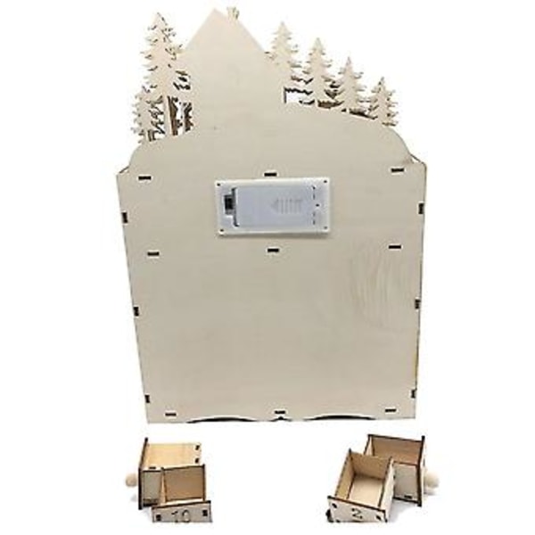 Adventskalender Nedtælling Til Led Rotte 24 Timer Med Led