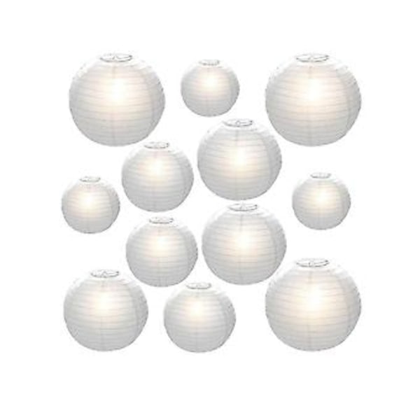 25 Stykker Foldbar Rund 4in6in8in10in12in Til Bryllup Dåb Fa