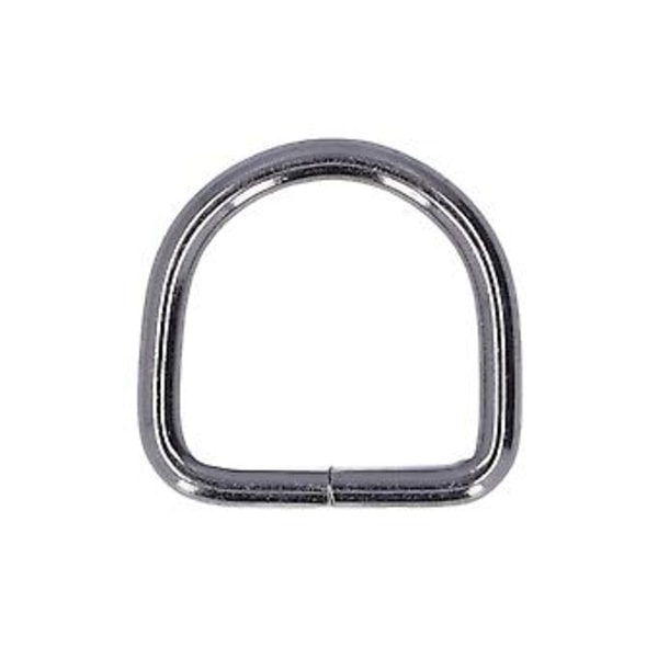 20 st Grå Metall D-ringar: Premiumjärn, robusta och hållbara för kläder och väskor - 3,8x25x25mm