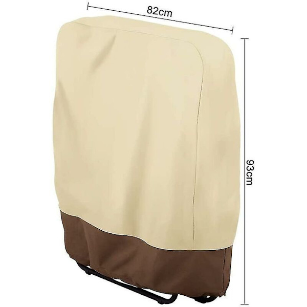 Överdrag för utomhusfällstolar, 190t Oxford vattentätt tyg, 93 X 82 cm