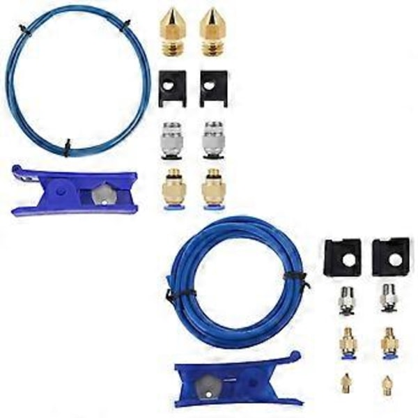 3D-skrivarkit med Premium XS Bowden-slang 2M, Capricorn PTFE-slang, för Ender 3/3 Pro/5 CR-10-serien/10S/20/20 Pro