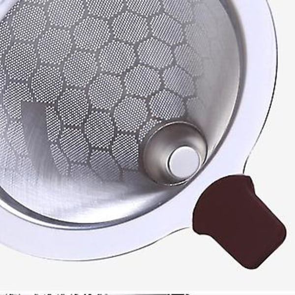 Koonan Kaffefilter Kegle i Rustfrit Stål Te Si Tragter Mesh A